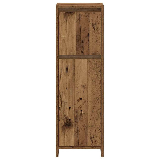 vidaXL Шкаф със Мивка, Огледало & Колона Old Wood