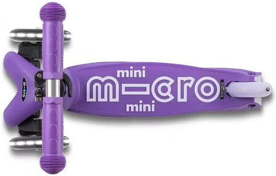 Micro Kids Scooter Foldable Mini Deluxe Led 3-Wheel Purple