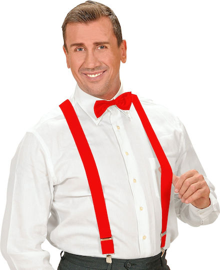 Carnival Suspenders Red 1pcs