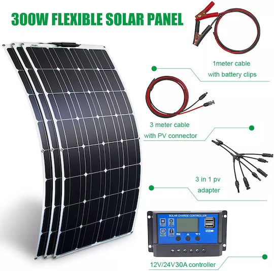 Kit Panou Solar 500W Putere de Ieșire Portabil Flexibil Sistem Solar 300W