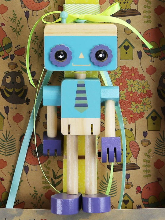 Lumânare de Paște cu Formă Plată Parfumată, Handmade și cu Cutie 40buc Galbenă