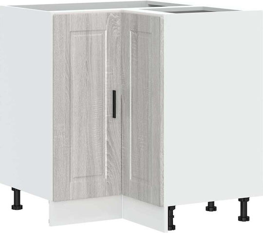 Corner Cabinet Floor Gray Sonoma 75.5x75.5x81.5cm