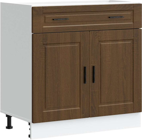 Floor Cabinet Brown Oak 80x46x81.5cm