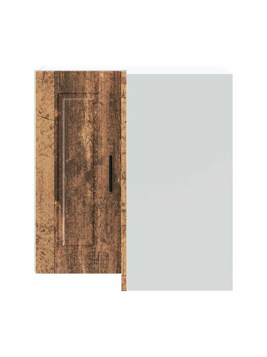 Porto Eckschrank Wand Coffee 57x57x60cm