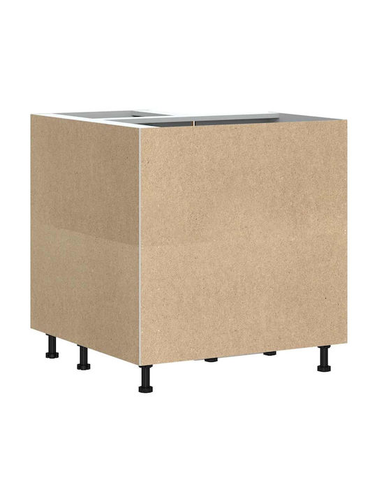 Dulap de Colț pardoseală Gray Sonoma 75.5x75.5x81.5buc