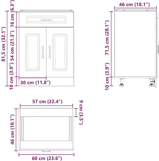 Alb 60x46x81.5buc
