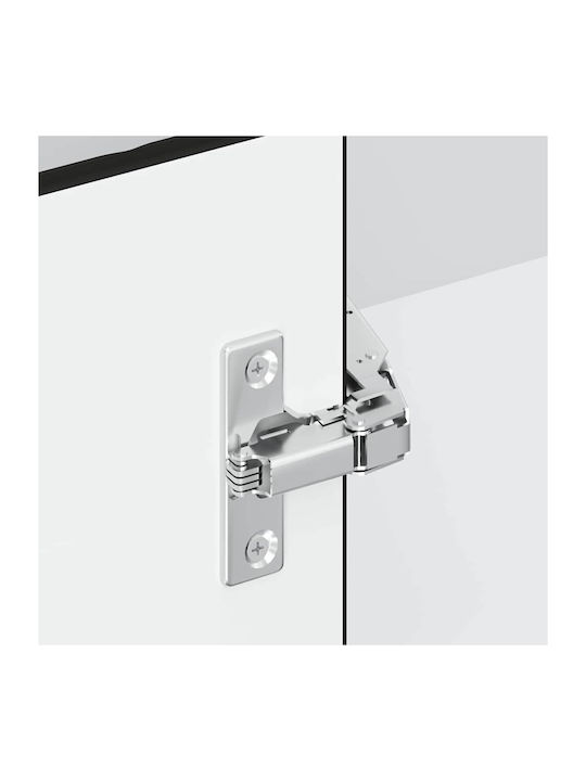Eckschrank Boden Black 75.5x75.5x81.5cm
