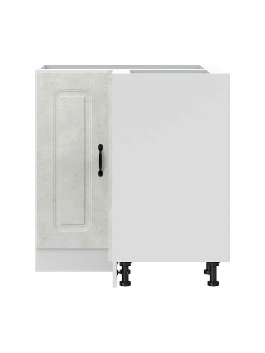 Eckschrank Boden Grey Concrete 75.5x75.5x81.5cm