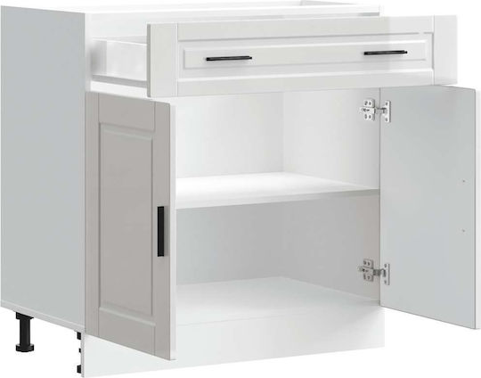 Floor Cabinet White 80x46x81.5cm