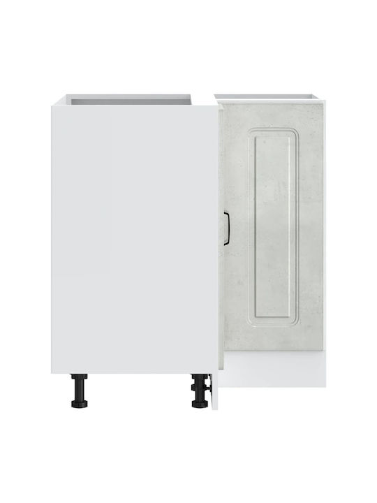 Eckschrank Boden Grey Concrete 75.5x75.5x81.5cm