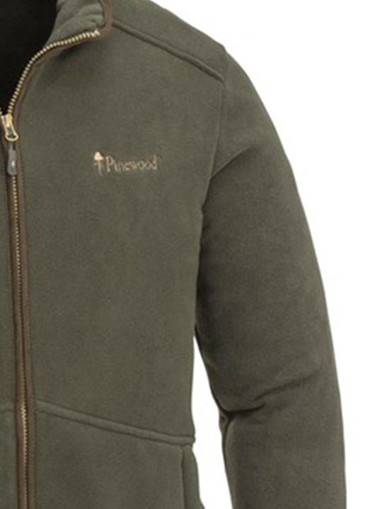 Pinewood Nydala Hunting Cardigan Fleece Brown
