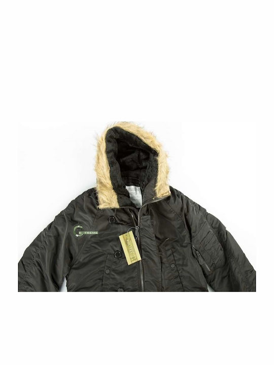 Mil-Tec N3B Jagdjacke Schwarz