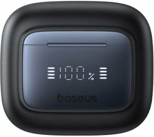 Baseus Bowie 35 In-ear Bluetooth Handsfree Ακουστικά με Αντοχή στον Ιδρώτα και Θήκη Φόρτισης Μαύρα