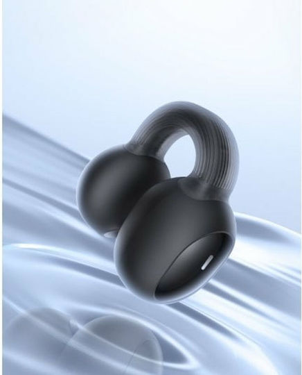 Baseus AirGo AS01 Offenes Ohr Bluetooth-Freisprecheinrichtung Kopfhörer mit Ladeetui Black / Transparent