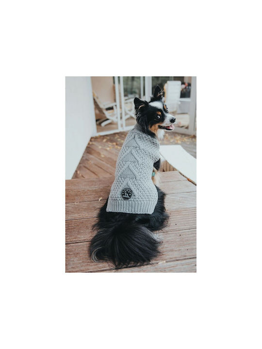 Hunter Malmo Knitted Sweater Dog in Gray color 35x44-50x28-38cm.