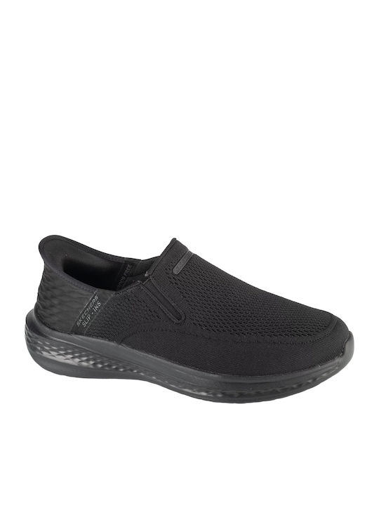 RF: Slade Deacon Men's Slip-Ons Black