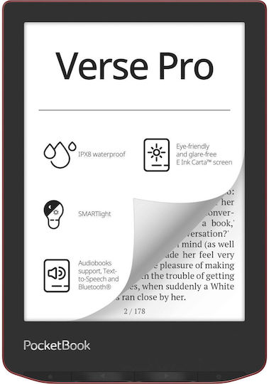 Pocketbook Verse Pro with Touchscreen 6" (16GB) Red