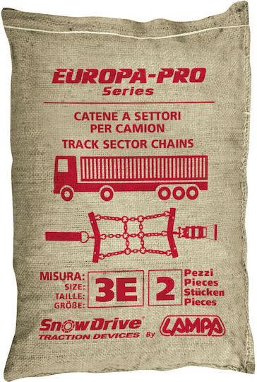Lampa Europa Pro 3E Αντιολισθητικές Αλυσίδες Πάχους 7mm Φορτηγού 2τμχ