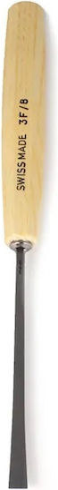 Pfeil 3f/8 Fishtail Wood Carving Chisel Slightly Curved Edge 8mm