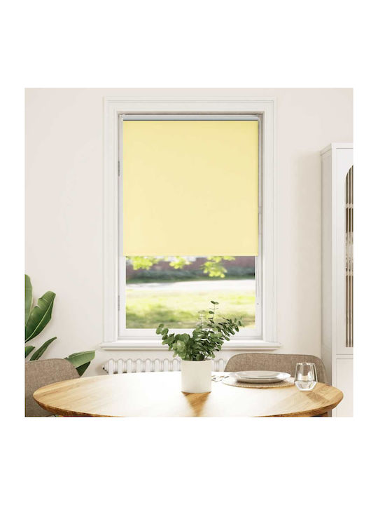 vidaXL Roller Blinds Total Blackout Yellow W70xH150cm 4012032