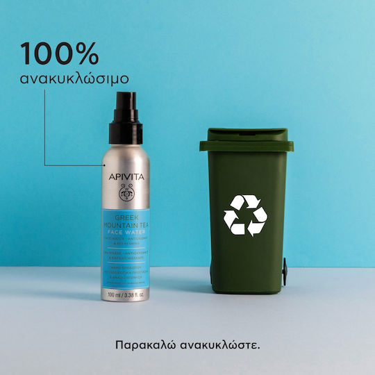 Apivita Greek Mountain Tea Face Water Face Mist Facial Toning for All Types