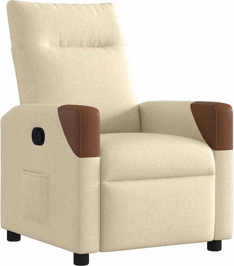 Relax με Υποπόδιο 69x86x100cm Κρεμ Relax με Υποπόδιο 69x86x100cm Κρεμ