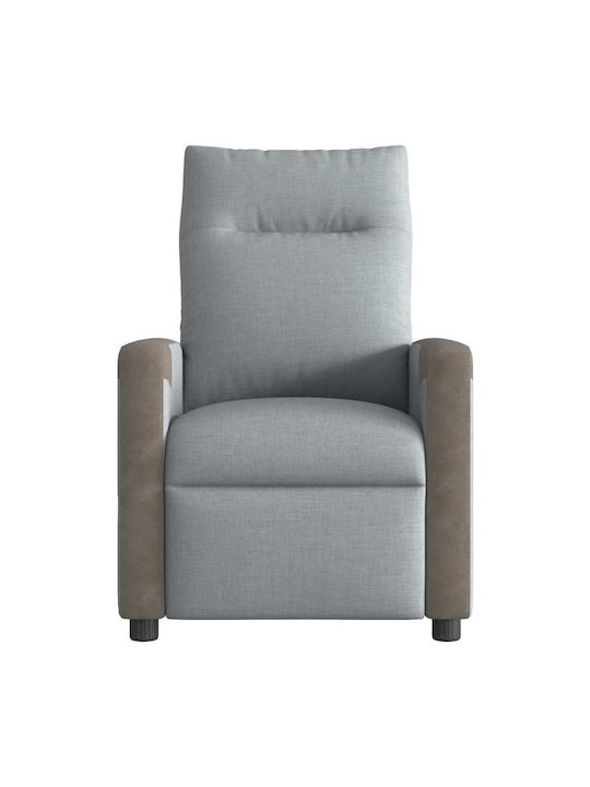 Relaxsessel Friseurwaschbecken mit Fußhocker Light Grey 69x86x100cm