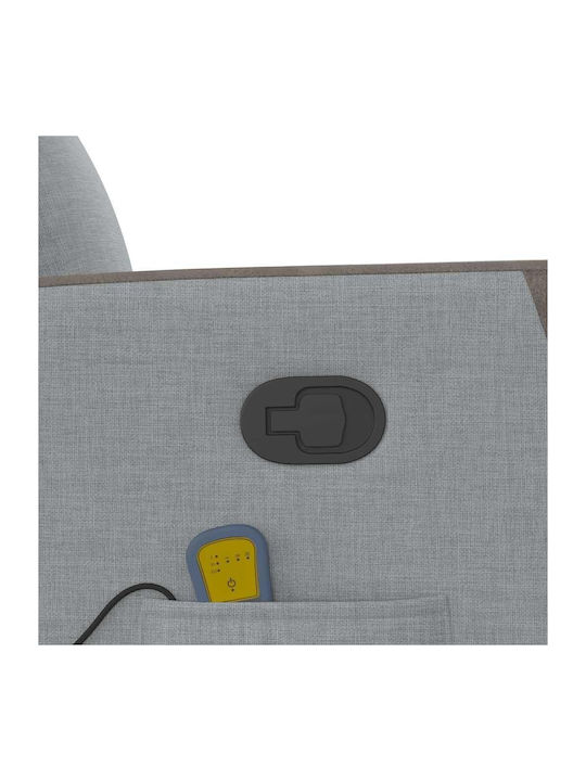 Relaxsessel Friseurwaschbecken mit Fußhocker Light Grey 69x86x100cm