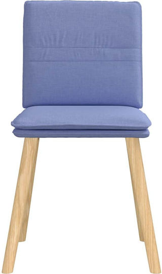 Dining Room Fabric Chair Blue 45x54x86cm 4pcs