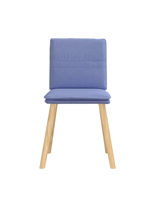 Dining Room Fabric Chair Denim Blue 45x54x86cm 2pcs