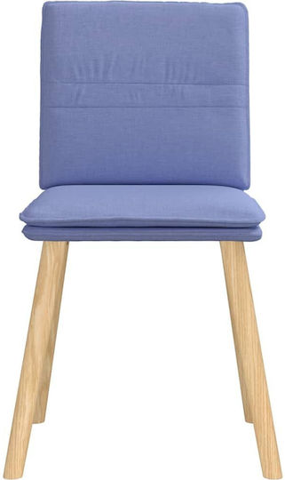 Dining Room Fabric Chair Denim Blue 45x54x86cm 2pcs