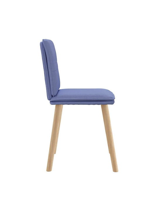 Dining Room Fabric Chair Denim Blue 45x54x86cm 2pcs