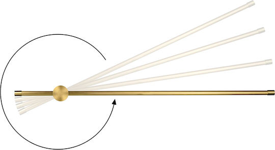 Active Jet Lamp Wall Gold 90cm