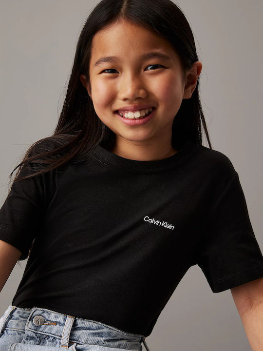 Παιδικό T-shirt CK Black Institutional