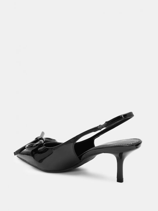 Luigi Pointed Toe Black Heels