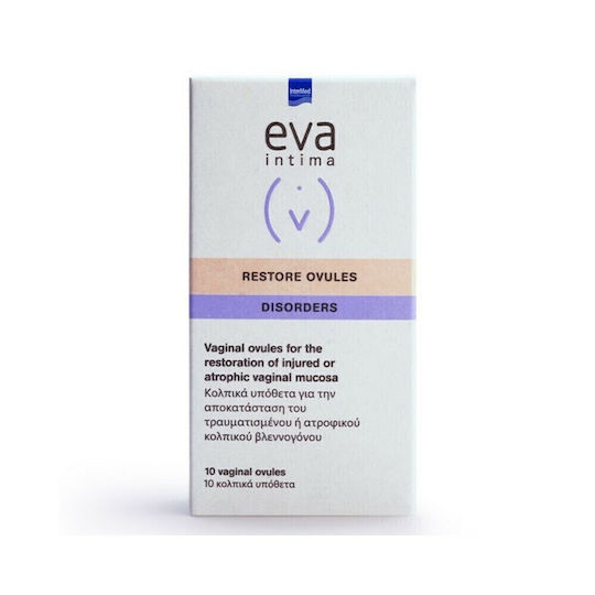 InterMed Eva Intima Disorders Restore Ovules Intimate Area Vaginal Ovules with Chamomile 10pcs