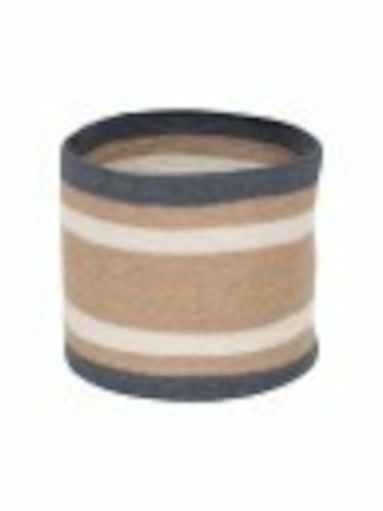 Atmosphera Set dekorative Körbe mit Deckel & Griffen Beige 27x27cm 3Stück