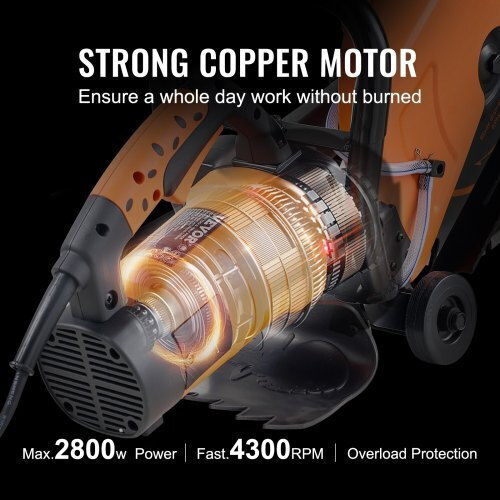 Vevor Electric Concrete Saw 14'' Water Pump Blade D3200w14in5inygwjv2