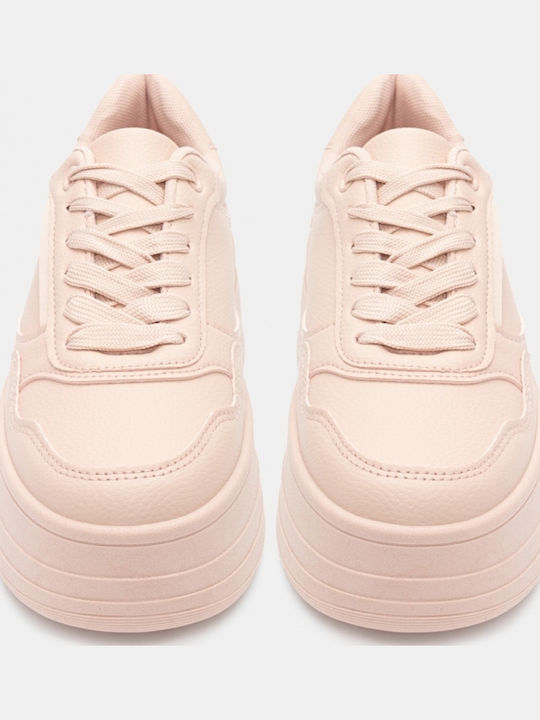 Damen Flatforms Sneakers Pink