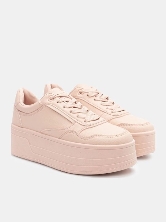 Damen Flatforms Sneakers Pink