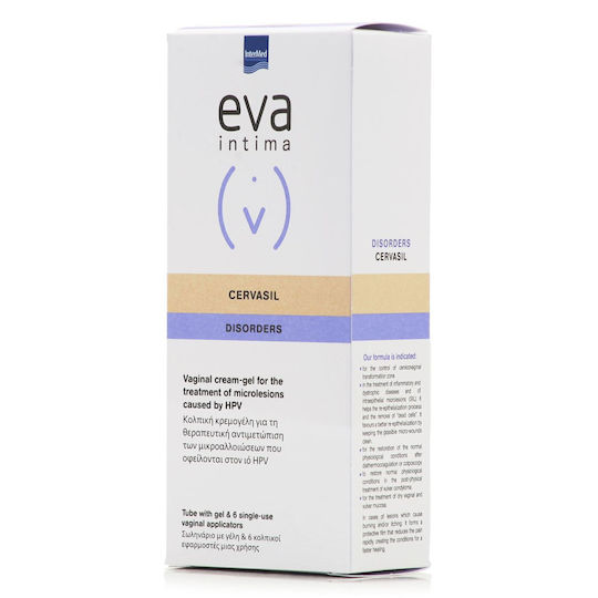 InterMed Eva Intima Cervasil Disorders Gel Προϊόν για την Ευαίσθητη Περιοχή με Πρεβιοτικά & Αλόη 6 x 30ml