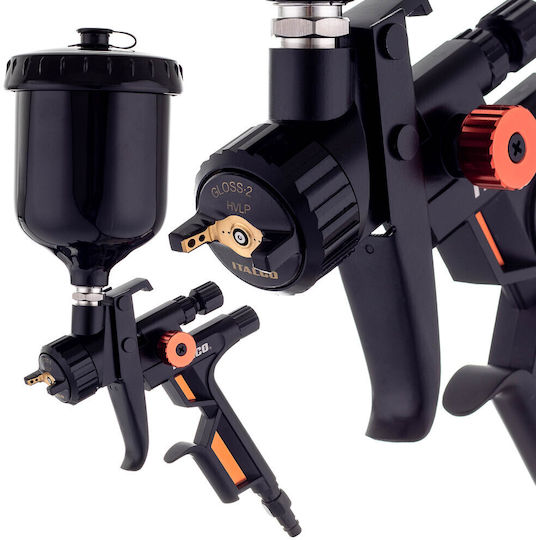 Premium Category Air Spray Paint Gun Italco Gloss 2 HVLP 1.3 mm