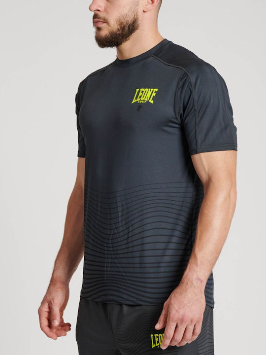 Leone 1947 Short Sleeve Shirt AB928 for Jiu-Jitsu / MMA Black