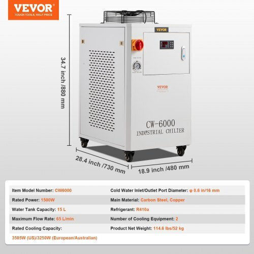 Vevor CW-6000 Bottle Floor Standing Water Cooler with Cold Water Flow 3900lt/h GYLSJYSJS15LDYZN6V2