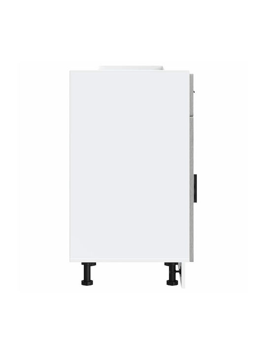 Επιδαπέδιο Ντουλάπι Γκρίζο Σονόμα 50x46x81.5εκ.