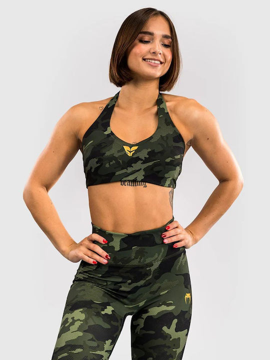 Women's Sports Bra without Padding Forest Camo