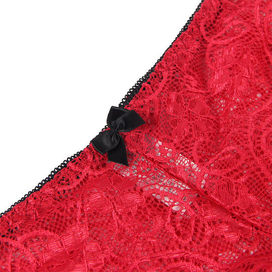 Subblime Sexy Lingerie Sets with Lace Red