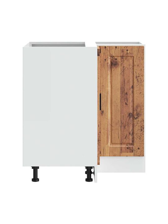 Dulap de Colț pardoseală Cafea 75.5x75.5x81.5buc