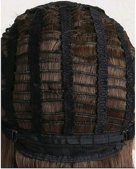 Men's Wig with Synthetic Hair in Dark Black Color 10cm