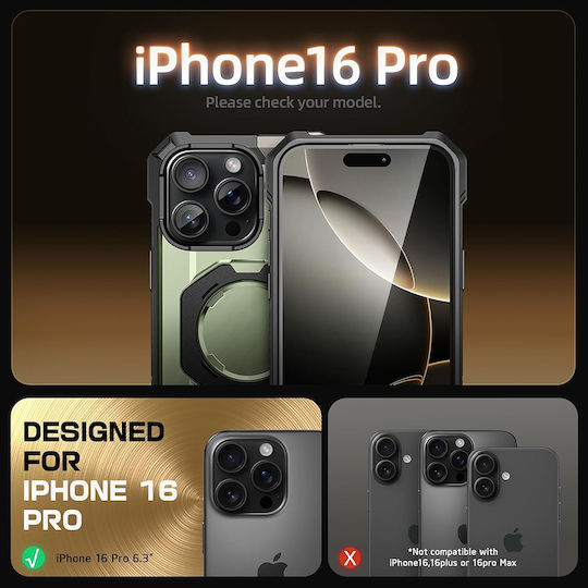 Supcase Unicorn Beetle Defender Back Cover Plastic / Silicone Yellow (iPhone 16 Pro)